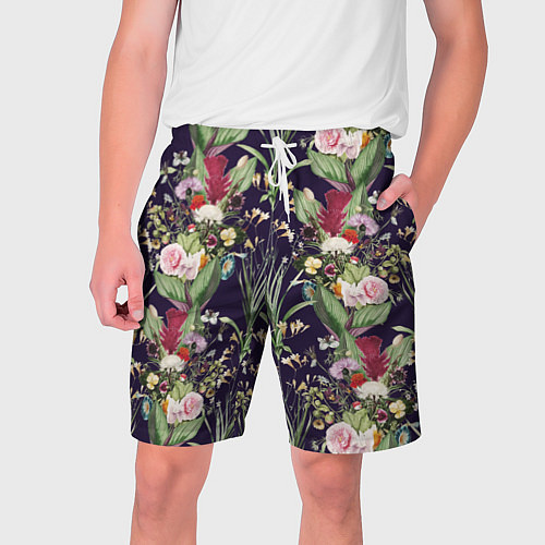 Мужские шорты Цветы В Букетах / 3D-принт – фото 1