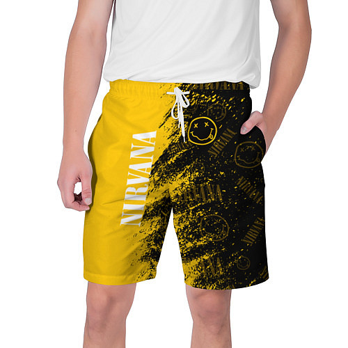 Мужские шорты Nirvana Паттерн / 3D-принт – фото 1