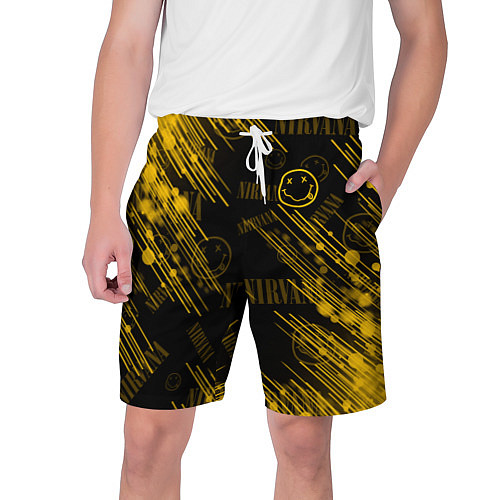 Мужские шорты Nirvana смайл / 3D-принт – фото 1