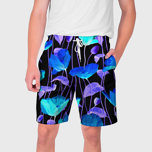 Мужские шорты Авангардный цветочный паттерн Fashion trend / 3D-принт – фото 1