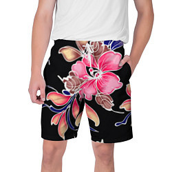 Шорты на шнурке мужские Сон в летнюю ночь Beautiful flower, цвет: 3D-принт