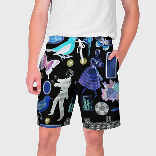 Мужские шорты Underground pattern Fashion 2077 / 3D-принт – фото 1