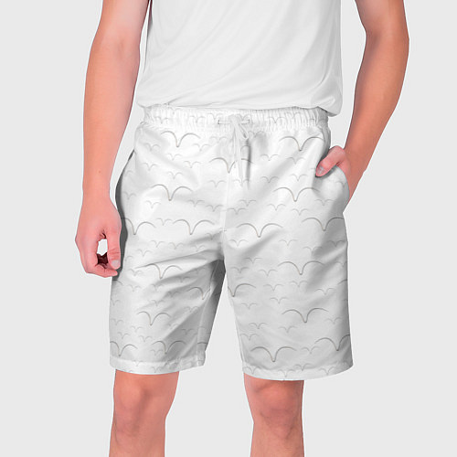 Мужские шорты Белые чайкив полете / 3D-принт – фото 1