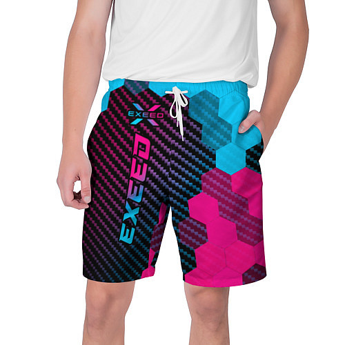 Мужские шорты Exeed Neon Gradient - FS / 3D-принт – фото 1