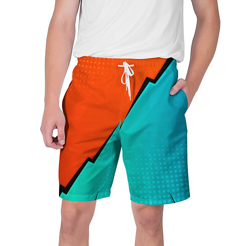 Мужские шорты Геометрическая композиция Fashion trend / 3D-принт – фото 1