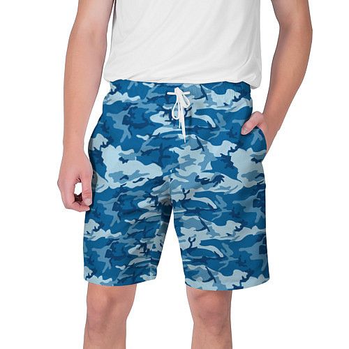 Мужские шорты Камуфляж морской / 3D-принт – фото 1