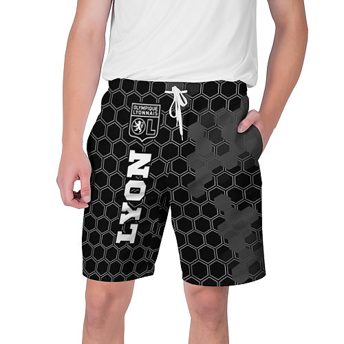 Мужские шорты Lyon Sport на темном фоне FS / 3D-принт – фото 1