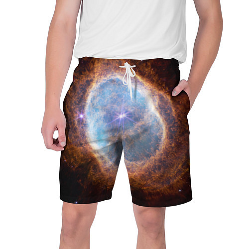 Мужские шорты Туманность Южное кольцо наблюдаемое телескопом Уэб / 3D-принт – фото 1