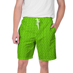 Мужские шорты Зеленые волнистые узоры