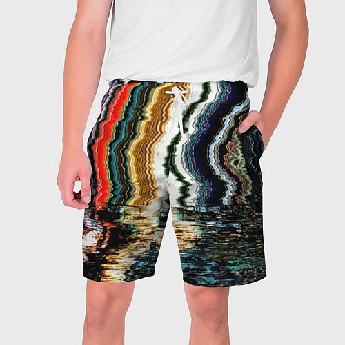 Мужские шорты Glitch pattern - fashion trend / 3D-принт – фото 1