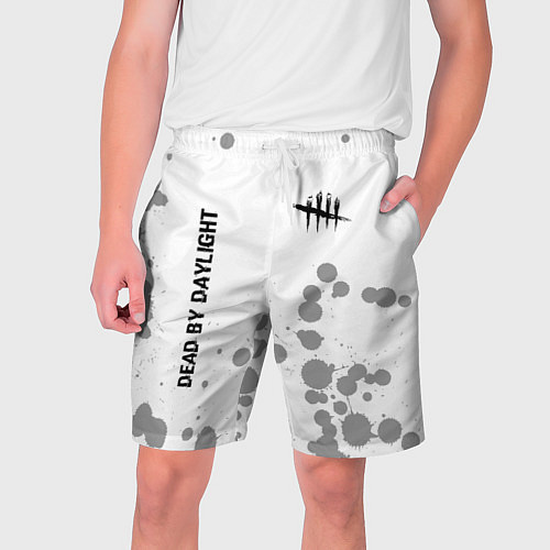 Мужские шорты Dead by Daylight Glitch на светлом фоне / 3D-принт – фото 1