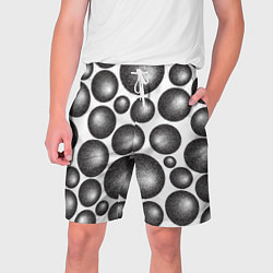 Шорты на шнурке мужские Объёмные шары - текстура, цвет: 3D-принт