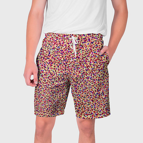 Мужские шорты Цветное конфетти / 3D-принт – фото 1