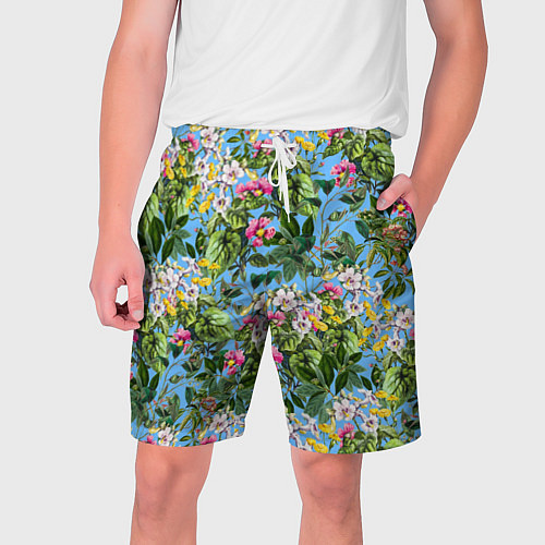 Мужские шорты Милые Цветы / 3D-принт – фото 1
