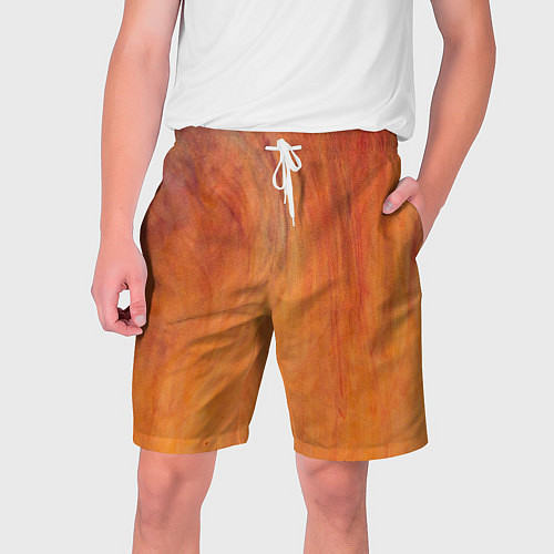 Мужские шорты Огненно-оранжевая поверхность / 3D-принт – фото 1