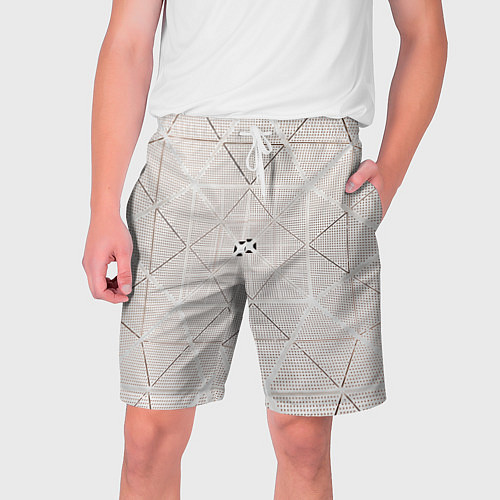 Мужские шорты Абстрактные геометрические линии и точки / 3D-принт – фото 1