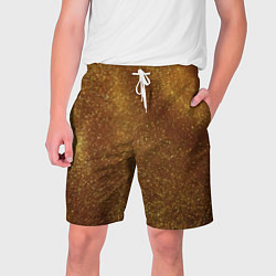 Шорты на шнурке мужские Золотая пыль, цвет: 3D-принт