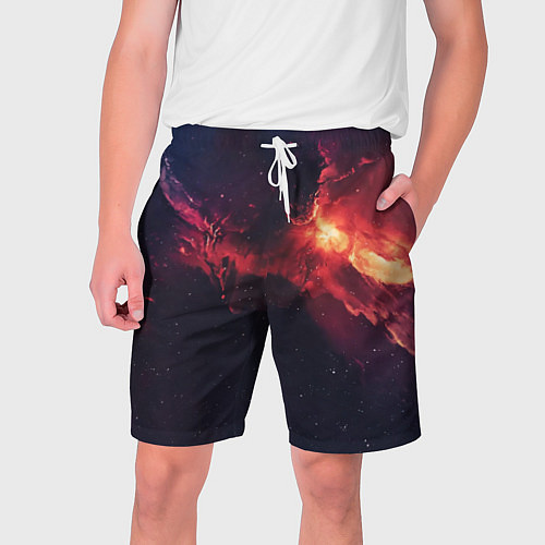 Мужские шорты Космическое пламя / 3D-принт – фото 1