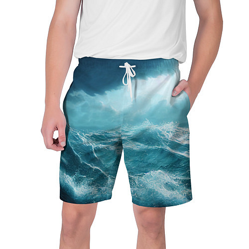 Мужские шорты Буря в море / 3D-принт – фото 1
