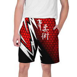 Шорты на шнурке мужские Джиу - Джитсу : Красная броня, цвет: 3D-принт