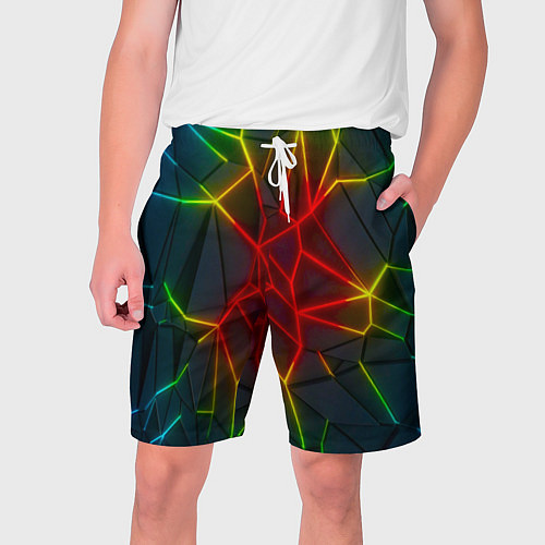 Мужские шорты Семицветный перелив / 3D-принт – фото 1