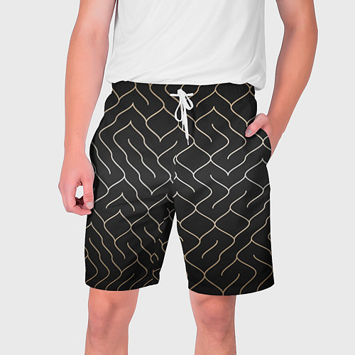 Мужские шорты Black Gold - Лабиринт / 3D-принт – фото 1