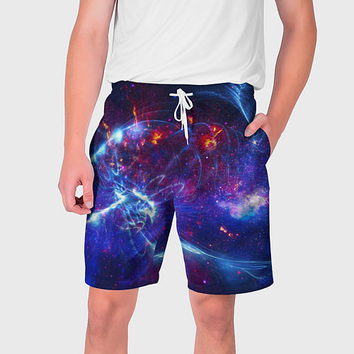 Мужские шорты Абстрактное космическое пространство / 3D-принт – фото 1
