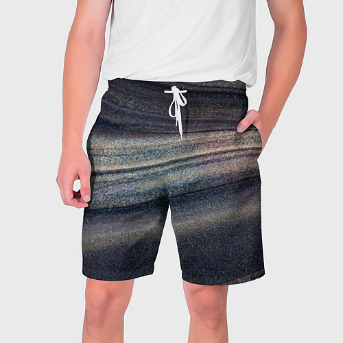 Мужские шорты Волны блестящего тёмного песка / 3D-принт – фото 1