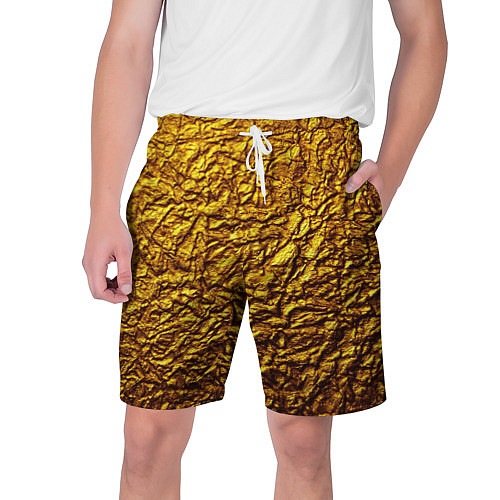 Мужские шорты Золотая фольга / 3D-принт – фото 1