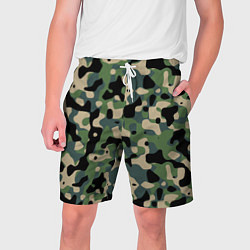 Шорты на шнурке мужские Камуфляж WW2 US Summer Verdant, цвет: 3D-принт