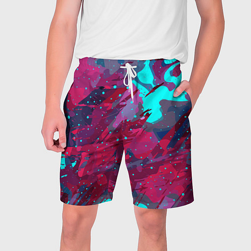 Мужские шорты Смешанные краски / 3D-принт – фото 1
