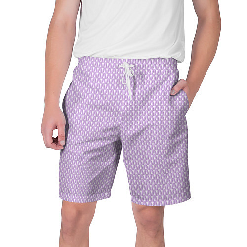 Мужские шорты Вязаное полотно - Розовое / 3D-принт – фото 1