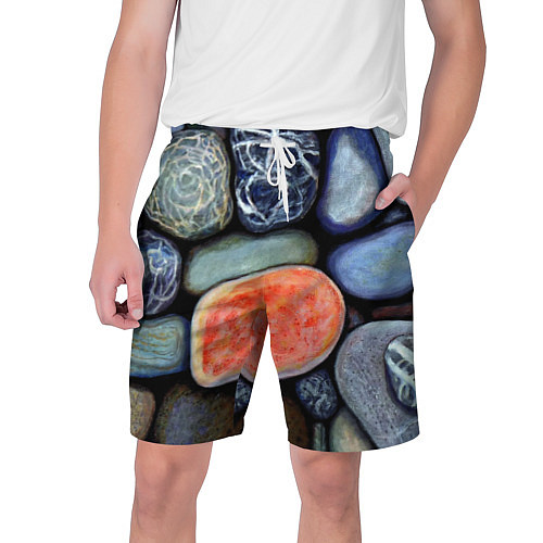 Мужские шорты Цветные камушки / 3D-принт – фото 1