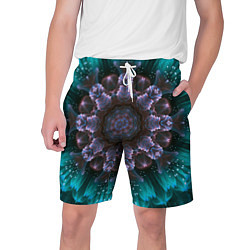 Шорты на шнурке мужские Космический сайфай цветок, цвет: 3D-принт