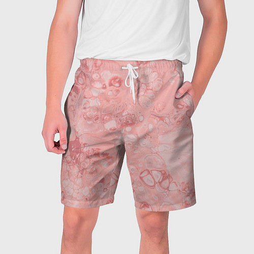 Мужские шорты Розовые волны / 3D-принт – фото 1