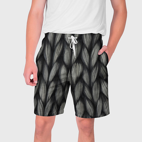 Мужские шорты Грубая вязка - текстура / 3D-принт – фото 1