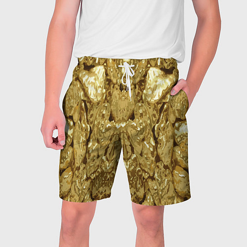 Мужские шорты Золотая кожа / 3D-принт – фото 1