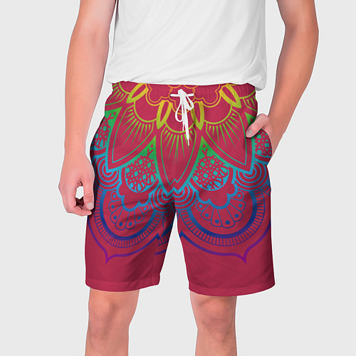 Мужские шорты Viva magenta mandala / 3D-принт – фото 1