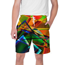 Шорты на шнурке мужские Разноцветное стекло, цвет: 3D-принт