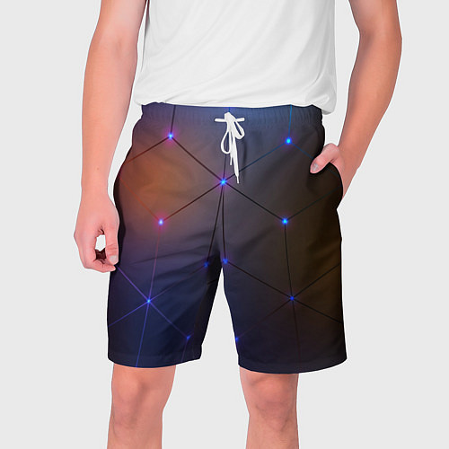 Мужские шорты Космические треугольники / 3D-принт – фото 1