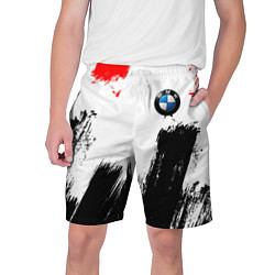 Шорты на шнурке мужские BMW art, цвет: 3D-принт