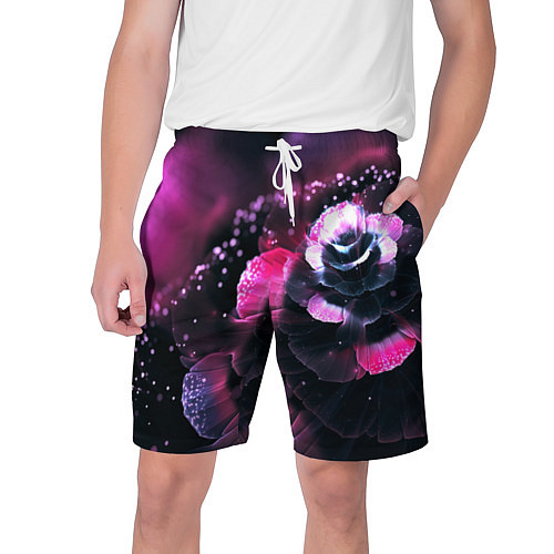 Мужские шорты Цветок сделанный нейросетью / 3D-принт – фото 1