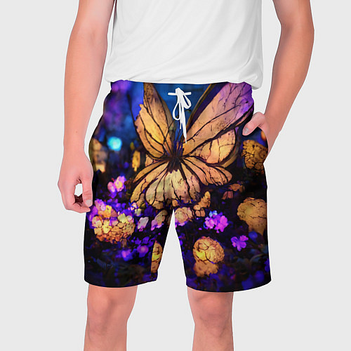 Мужские шорты Цветок бабочка midjouney / 3D-принт – фото 1
