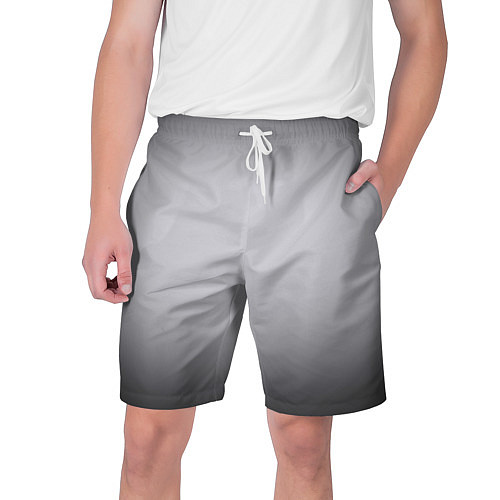 Мужские шорты Серебристый градиент / 3D-принт – фото 1
