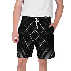 Шорты на шнурке мужские Hexagon Black, цвет: 3D-принт