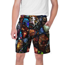 Мужские шорты Мозаика персонажи Dota 2