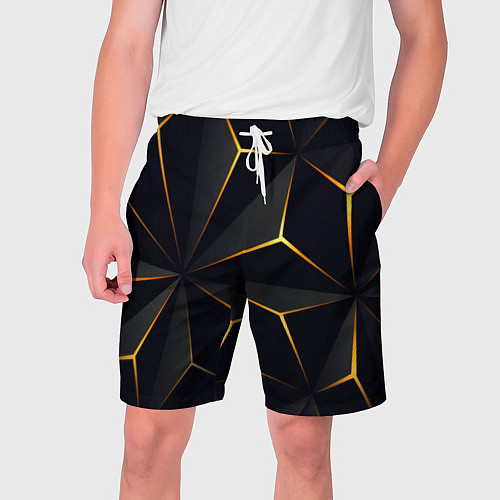Мужские шорты Hexagon Line Smart / 3D-принт – фото 1