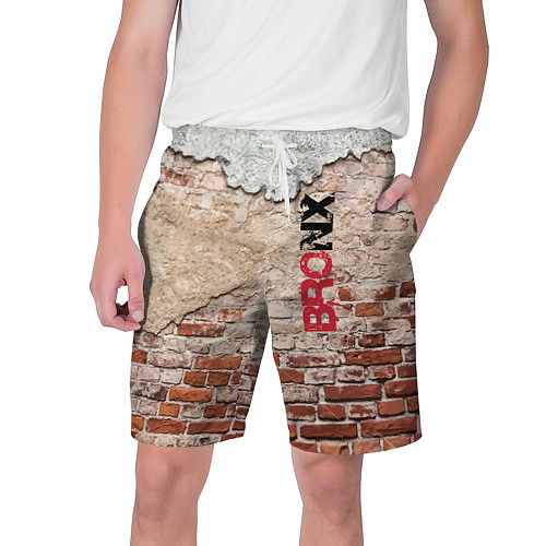 Мужские шорты Старая кирпичная стена - Бронкс / 3D-принт – фото 1