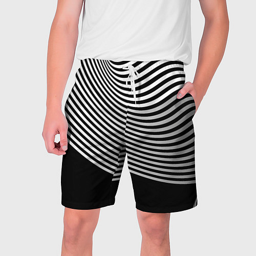 Мужские шорты Trendy raster pattern / 3D-принт – фото 1