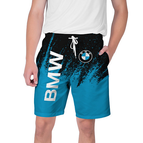 Мужские шорты Bmw голубые брызги / 3D-принт – фото 1